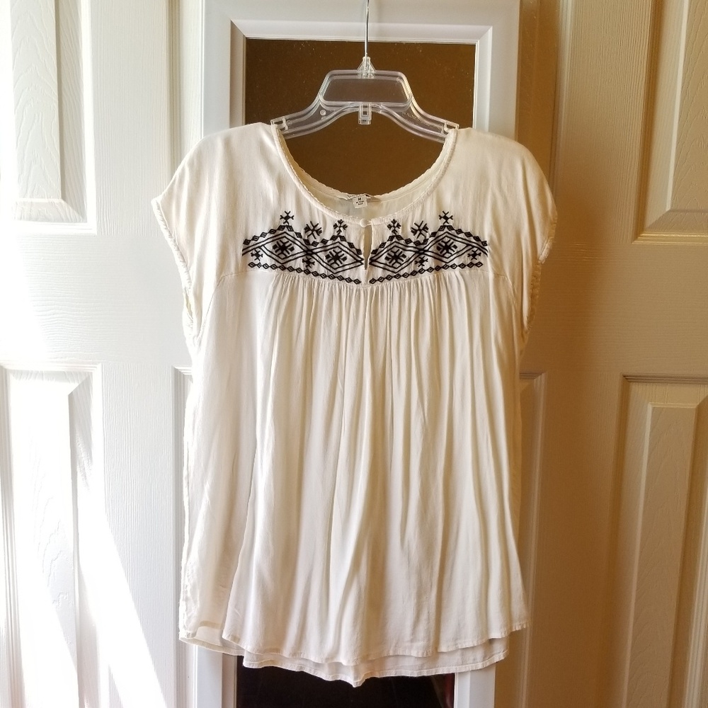 Flowy Embroidered Top